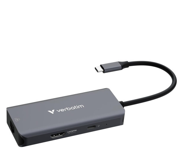 VERBATIM USB-C Essentials Multiport Hub 6 Port with RJ45 - 1340197 - zdjęcie
